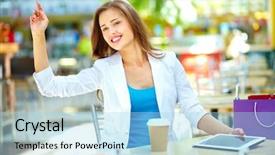  Presentation with restaurant - Theme enhanced with tobaco - whiskey and dice background and a tawny brown colored foreground