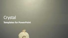  Presentation with dark grey - Cool new PPT theme with avid - bag with money in wooden backdrop and a gray colored foreground