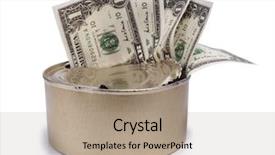  Presentation with energy drinks in metal cans - Slide deck consisting of avid - photo of metal cans background and a coral colored foreground