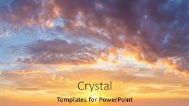  Presentation with sky sun - Presentation design having ave-dramatic-sky-sunrise-sundown background and a  colored foreground