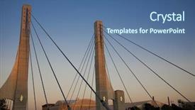  Presentation with columbus - Colorful PPT theme enhanced with avenue bridge in columbus ohio backdrop and a  colored foreground