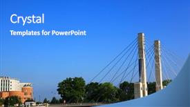 Presentation with avenue - Cool new PPT layouts with avenue bridge on the ohio backdrop and a  colored foreground