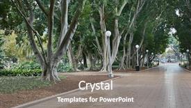  Presentation with hyde park - PPT layouts having avenue in sydney hyde park background and a gray colored foreground