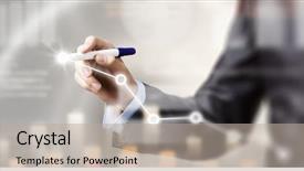  Presentation with sales - Amazing slide deck having average sales report backdrop and a mint green colored foreground