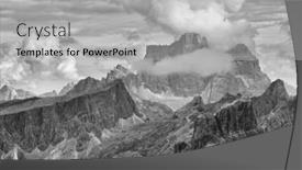  Presentation with group - Slide set with averau-nuvolau-group-col-di background and a light gray colored foreground