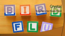  Presentation with h7n9 bird flu - Presentation design consisting of contest templates - 3d template of blank empty background and a sky blue colored foreground.