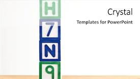  Presentation with wooden toy - Slides having avian virus - h7n9 wooden toy block background and a white colored foreground