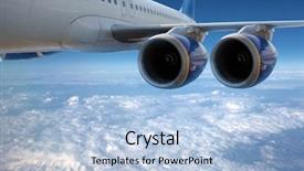  Presentation with aviation - Cool new slides with aviation - big airliner in the blue backdrop and a light blue colored foreground