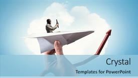  Presentation with aviation - Theme enhanced with aviation - dreaming to be aviator mixed background and a light blue colored foreground