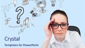  Presentation with composite - Colorful slide set enhanced with aviation career - digitally composite image of tense backdrop and a sky blue colored foreground