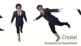  Presentation with funny - Slide deck featuring aviation career - funny man wearing goggles isolated background and a cream colored foreground