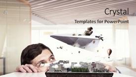  Presentation with take - Colorful presentation enhanced with aviation career - take a short break mixed backdrop and a mint green colored foreground