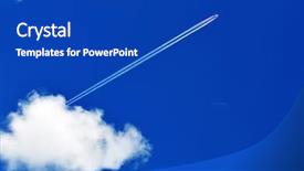  Presentation with aviation - Colorful PPT layouts enhanced with aviation free - airplane in the blue sky backdrop and a royal blue colored foreground
