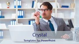  Presentation with aviation - PPT theme featuring aviation free - businessman with paper airplane background and a sky blue colored foreground