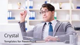  Presentation with airplane - Audience pleasing slides consisting of aviation free - businessman with paper airplane backdrop and a lemonade colored foreground