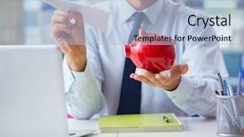  Presentation with sales - Cool new PPT theme with aviation free - sales agent working in travel backdrop and a light blue colored foreground