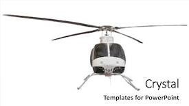  Presentation with helicopter - Audience pleasing theme consisting of aviation fueling - helicopter isolated under the white backdrop and a white colored foreground