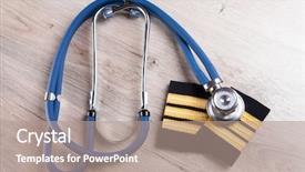  Presentation with airplane pilot - Beautiful PPT layouts featuring happy young woman relaxing in the morning backdrop and a light blue colored foreground