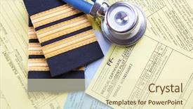  Presentation with airplane pilot - Slides featuring snowboarding sign background 3d rendering a red waving flag background and a light blue colored foreground