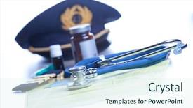  Presentation with airplane pilot - Audience pleasing PPT theme consisting of aviation medicine - close up of an airplane backdrop and a sky blue colored foreground