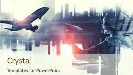  Presentation with pilot - Beautiful PPT layouts featuring aviation navigation - dreaming to become pilot mixed backdrop and a cream colored foreground