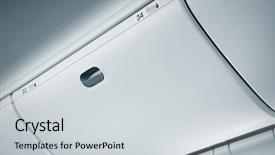  Presentation with aviation security - Audience pleasing presentation theme consisting of aviation security - baggage compartment backdrop and a light gray colored foreground