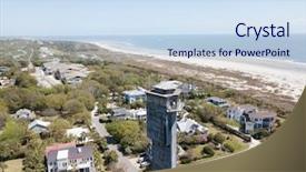  Presentation with aviation security - Colorful presentation theme enhanced with aviation security - modern monolithic sullivan s island backdrop and a sky blue colored foreground