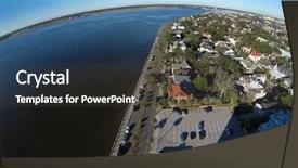  Presentation with charleston - Slide deck consisting of aviation security - personal drone flying background and a dark gray colored foreground