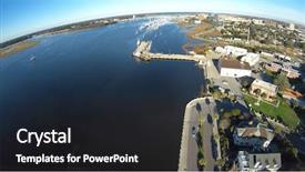  Presentation with charleston - Colorful PPT theme enhanced with aviation security - personal drone flying backdrop and a wine colored foreground