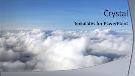  Presentation with moving - PPT layouts consisting of above clouds background and a teal colored foreground
