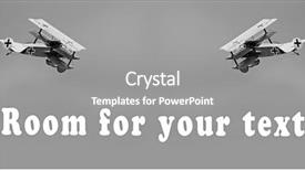  Presentation with vintage aviation - Slides with aviation training - historic triplane on the sky background and a  colored foreground