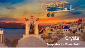  Presentation with save girl child - Colorful slide set enhanced with aviation world - child girl pilot aviator backdrop and a tawny brown colored foreground