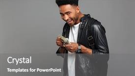  Presentation with african tribes - Audience pleasing PPT theme consisting of avid - funny african man with stylish backdrop and a gray colored foreground