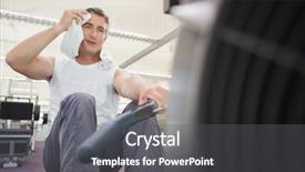  Presentation with rowing - PPT theme enhanced with aviron - fit man working background and a gray colored foreground