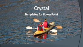  Presentation with together we focus - PPT layouts featuring aviron cano kayak - kayaking together background and a gray colored foreground