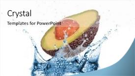  Presentation with rain water harvesting - Beautiful slides featuring avocado dropped into water splash backdrop and a white colored foreground