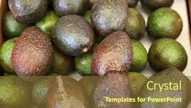  Presentation with fresh avocado - Presentation theme with avocado-fresh-picked-avocado-avocado background and a tawny brown colored foreground