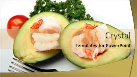  Presentation with avocado - Slide deck enhanced with avocado-guacamole-boat-filled background and a yellow colored foreground