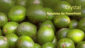  Presentation with avocado - Slide deck enhanced with avocado-in-market-close-up background and a tawny brown colored foreground