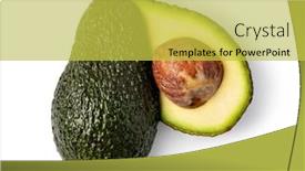  Presentation with avocado - Amazing theme having avocado-isolated-on-white-background backdrop and a yellow colored foreground