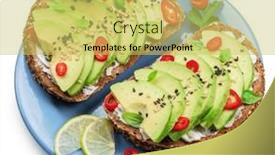  Presentation with chilli - Presentation theme enhanced with avocado-toasts-bread-with-avocado background and a  colored foreground