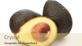  Presentation with avocado - Cool new PPT layouts with girl dressed in a red suit santa claus draws pencils sitting at the table next is a girl dressed as a fairy with the candlestick backdrop and a light gray colored foreground.