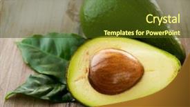  Presentation with avocado - Beautiful PPT layouts featuring avocado backdrop and a tawny brown colored foreground