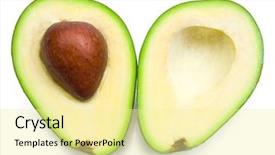  Presentation with fresh avocado - Audience pleasing presentation consisting of avocado backdrop and a blonde colored foreground