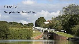 Presentation with canal - Cool new presentation with avon canal lock gate backdrop and a light blue colored foreground