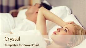  Presentation with family problems - Presentation having awake - hotel travel relationships and problems background and a cream colored foreground