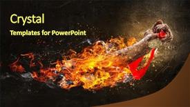  Presentation with hard work - Audience pleasing presentation design consisting of award - concept of success hard work backdrop and a wine colored foreground