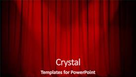  Presentation with theater award - Audience pleasing presentation consisting of award - theater stage red curtain backdrop and a black colored foreground