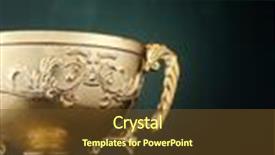  Presentation with trophy green - Beautiful theme featuring award winning - trophy cup isolated backdrop and a tawny brown colored foreground