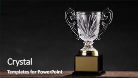  Presentation with trophy award - Cool new theme with award - trophy on top of old backdrop and a wine colored foreground